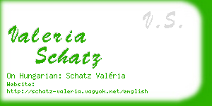 valeria schatz business card